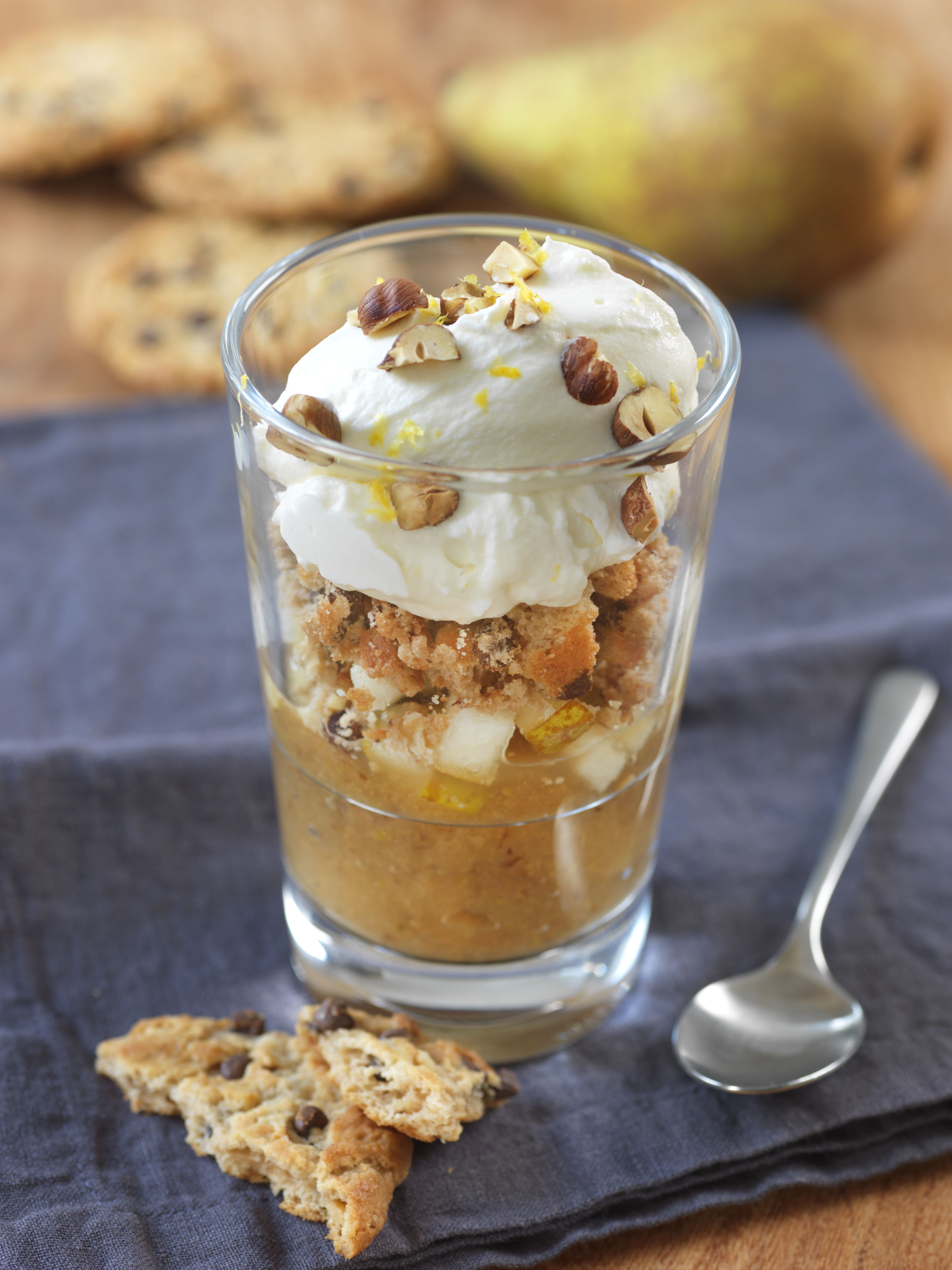 Verrine fruitée, cookies et ricotta Verrine fruitée, cookies et ricotta
